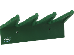 Wandhouder met 3 haken, 238 x 60 x 160 mm, groen