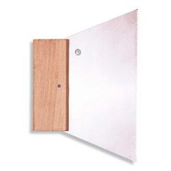 Lijmkam, grof, stalen blad met houten greep. per stuk