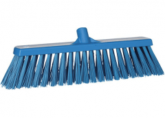 Bezem hard, 470 x 177 x 69 mm, blauw