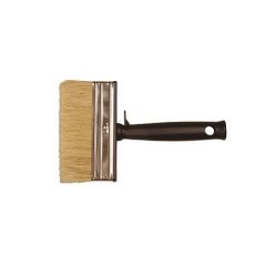Blokwitter, wit haar, kunststof 3 x 7 cm., 12 stuks