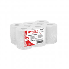 L10 Midirol. 1 laags, wit. 18,5 x 38 cm. 390 doeken, 6 rol