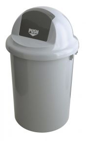 Grijs kunststof Pushbak, 90 liter