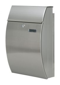 RVS Wandbrievenbus 32x15 cm, hoogte 47,5 cm i