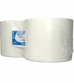 Industrierol. 2 laags, wit cell. 24 cm x 380 meter. 2 rol