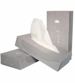 Tissues, facial, 2 laags, 21 x 21 cm, 40 dozen a 100 stuks