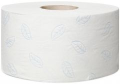 T2 Mini Jumbo. Premium. 2 laags, wit. 170 meter, 12 rol