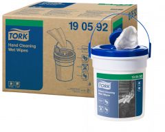 W10 Wet Wipe handreinigingsdoeken, 15,6x27cm, 58vel, per emmer