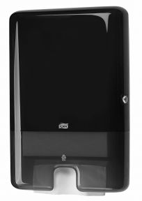 H2 Handdoekdispenser multifolded, Zwart