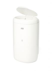 Afvalbak, 5 liter, Wit, met deksel