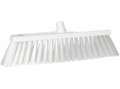 Bezem hard, 470 x 177 x 69 mm, wit