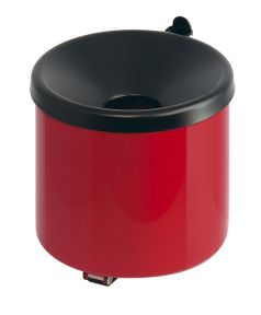 Metaal vlamdovend rood/zwart, hoog 16 cm
