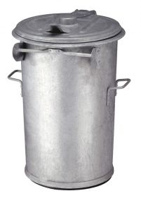 Vuurbestendige vuilnisemmer met deksel, 110 liter.