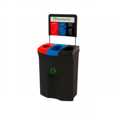 Meridian 110 liter. Plastic, papier en restafval. excl. poster