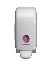 Zeepdispenser 1000 ml, vloeibaar- en foamzeep, wit