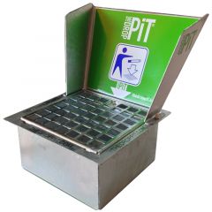 Drop Pit met werpscherm afm. 405x450x425mm incl. rand