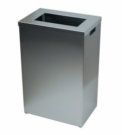 Sanfer afvalbak 50 ltr met open inworp, RVS, Type  A50 E