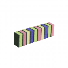 Schuurspons assorti. 90 x 60 x 30 mm. 10 stuks
