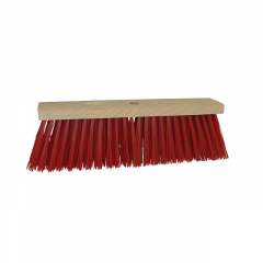 Blokbezem kunstvezel rood, 40 cm.