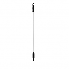Steel aluminium 84 cm, zwarte greep met ophangoog.