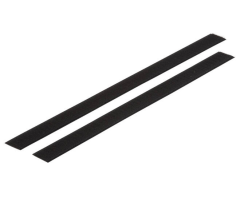 Vervangingsset klittenbandstrips voor 374118, 25 cm, Zwart