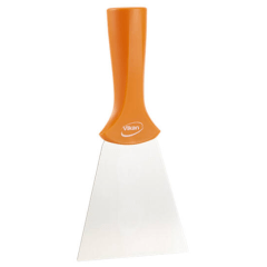 RVS handschraper steelmodel, 205 x 100 mm, oranje