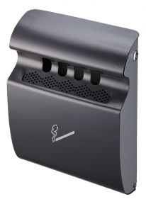 Grijs wandasbak 3 liter, staal
