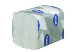 Gevouwen toilettissue. 2 laags, wit. 12,5 x 18,6cm. 7200 vel