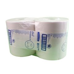 Maxi Jumbo. 2 laags, wit. 380 meter, kern 6cm, 6 rol