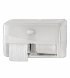 Pearl White, toiletpapierdispenser duo zonder koker