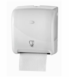 Pearl White, Handdoekroldispenser op batterij, Tear & Go