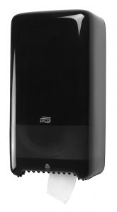 T6 Toiletpapierdispenser compact, duo, zwart