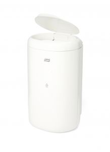 Afvalbak, 5 liter, Wit, met deksel