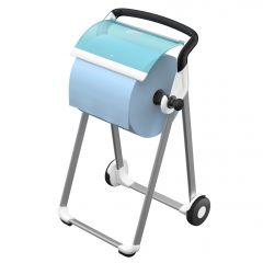 W1 Mobiele vloerstandaard, Wit/turqoise