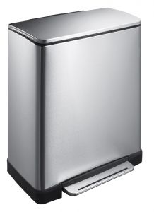 Mat RVS Pedaalemmer rechthoekig 50 liter