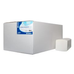 Flushable Z-vouw. 2laags, wit. 20,5x25cm.20x160stuks (3200)
