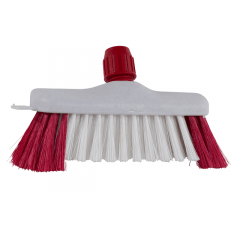 Luiwagen. Nylon met rode baard en steelklem
