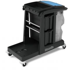 EM5 werkwagen met afvalunit 120 liter. 2 x 10 liter emmer