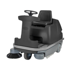 Opzit veeg-zuigmachine met tractie-aandrijving, 1 zijborstel