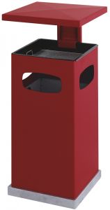 As-papierbak met afneembaar afdak 70 liter