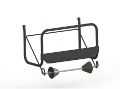 Muurdispenser voor diverse grote rollen, 45 x 30 x 23 cm