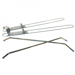 Snelwisser schaar 2 x 100 cm. incl. steel. excl. wishoezen