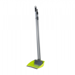 Stoffer en blik lange steel