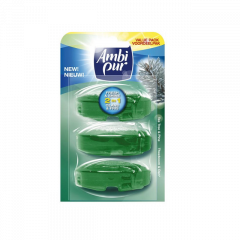 Toiletblok vloeibaar Ambi-pur navulling, 6 x 3 stuks a 55 ml