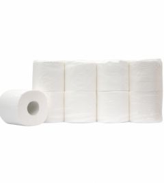 Toiletpapier. 3 laags, wit. Supersoft tissue. 250 vel 56 rol