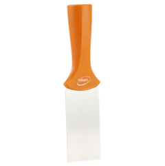 RVS handschraper schroefdraad, 205 x 50 mm, oranje