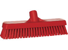 Vloerschrobber hard, 300x115x70 mm, vezellengte 45mm rood