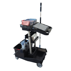 Incl. pers, 2x15l emmer, mopset, 5 x Microdoek rood en blauw