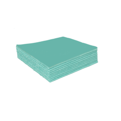 Vlies 38 x 40 cm., gevouwen, groen, 200 stuks