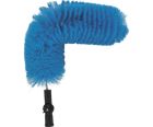 Verstelbare externe buizenborstel, zachte vezels, 530 x 230 x 170 mm, blauw