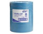 X80 Poetsdoek. 1 laags, blauw. 38 x 42 cm. 475 vel, 1 rol